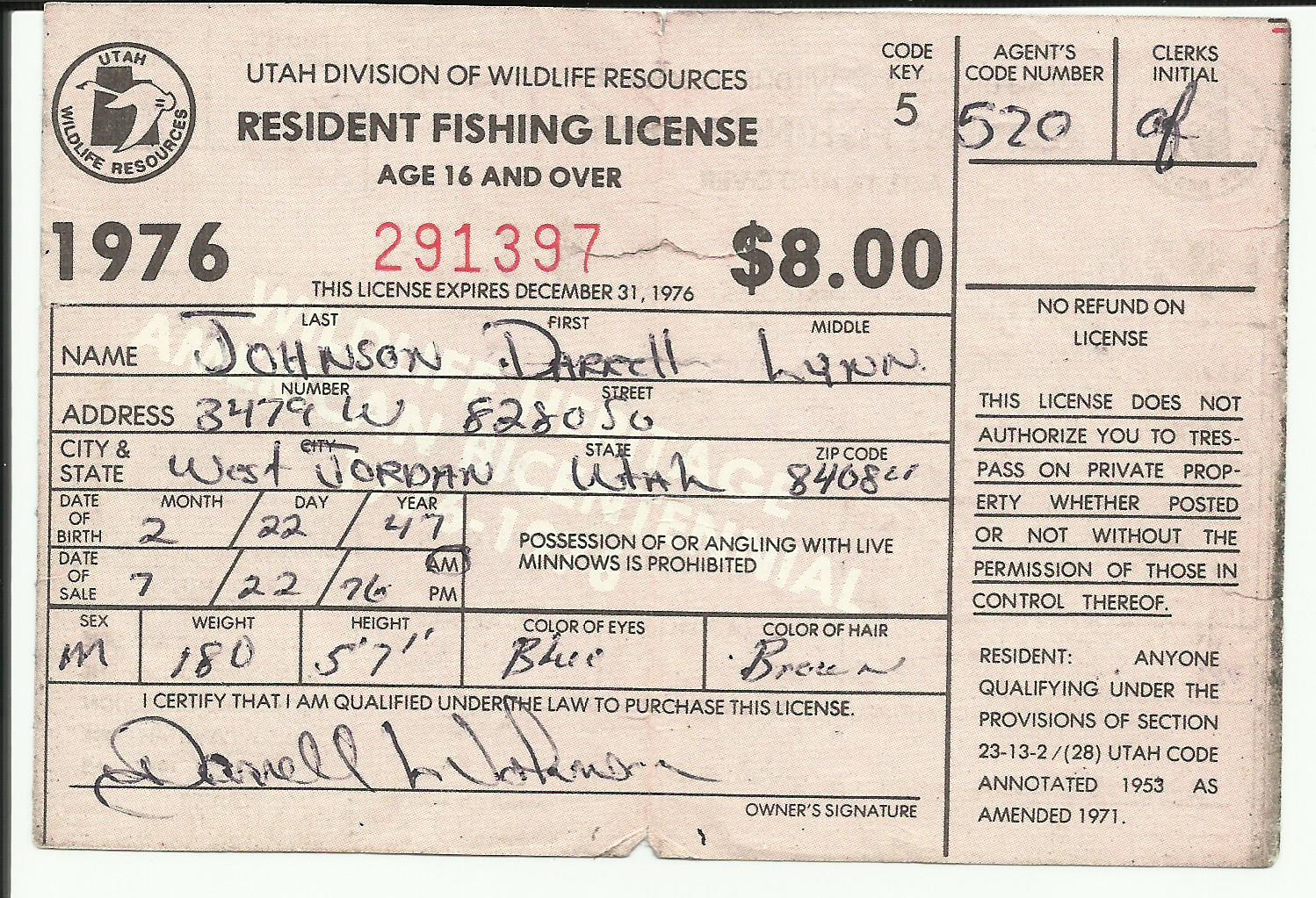 Stamps United States Fish Game for Types Of Utah Fishing Licenses