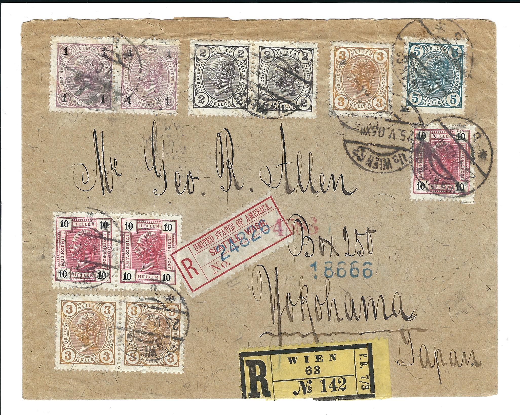Covers, Worldwide Postal History Covers, Worldwide Postal History