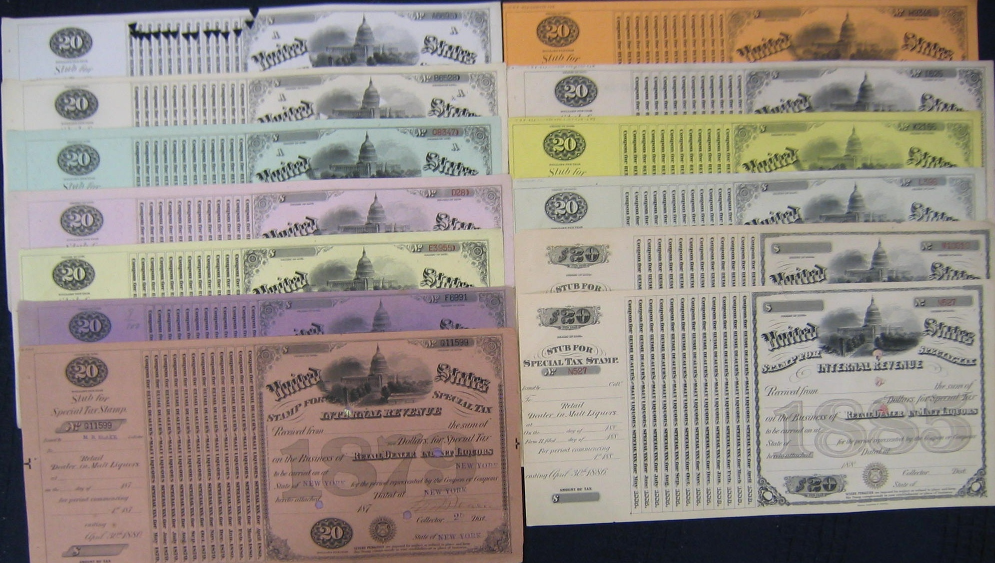 stamps, united states, federal revenues